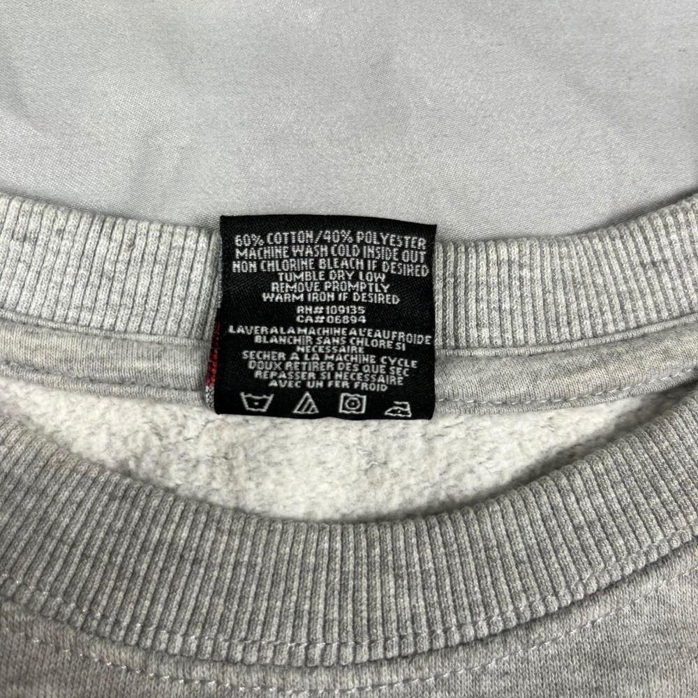 Vintage Style Chicago Bulls Cropped Sweatshirt Gray Women's Large NBA Ultra Game - Picture 9 of 13